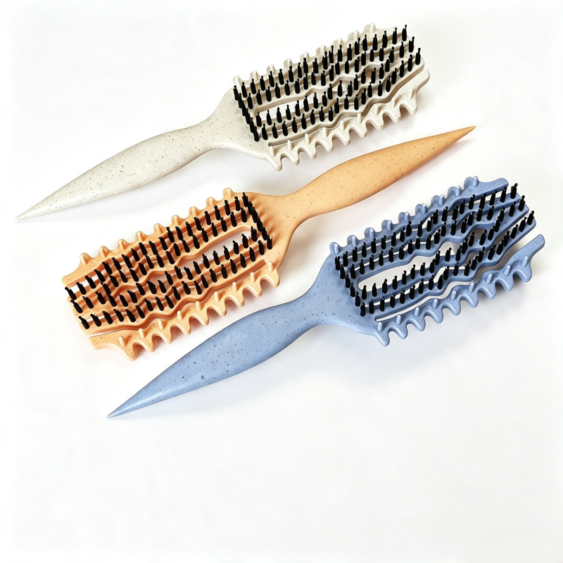 Wheat Straw Handle Professional Styling Brush